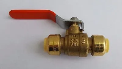 5 Pieces 1/2  Push Fit Ball Valve - Full Port Lead Free Brass • $24.97