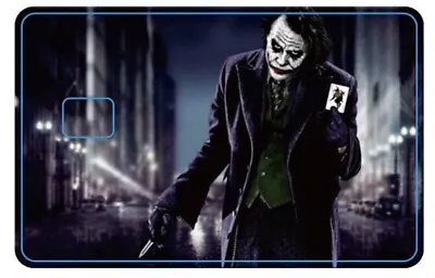 Credit Card Sticker Skin Film Pre-Cut Decal Joker 8.5 X 5.4cm • $5.99