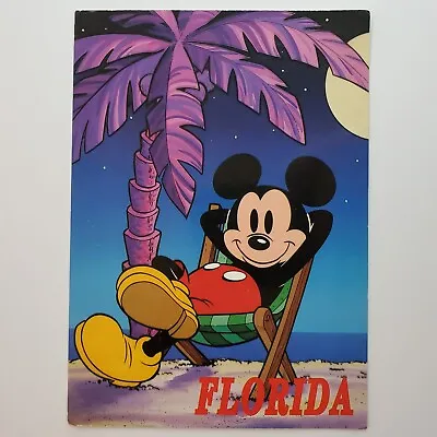 £4.96 • Buy Mickey Mouse Postcard Disney Mickey's Florida Collection Beach Chair Ocean Sand
