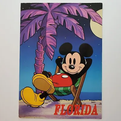 Mickey Mouse Postcard Disney Mickey's Florida Collection Beach Chair Ocean Sand • $4