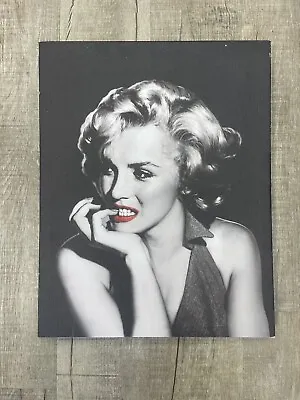 Marilyn Monroe Vintage Canvas Art | Ready To Hang | Black & White Red Lipstick • $19.99