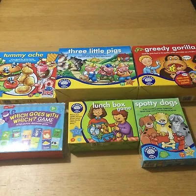 £12.99 • Buy 6 X ORCHARD TOYS EDUCATIONAL GAMES BUNDLE, Greedy Gorilla, 3 Little Pigs