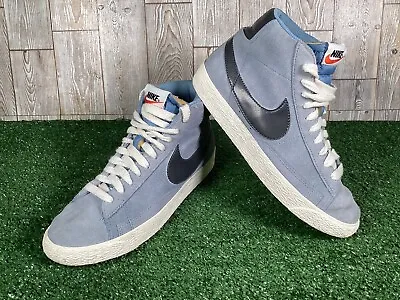 £14.99 • Buy Nike Blazer Mid Trainers 512709-401 - Pale Blue Suede - UK Size 5.5 Eur Size 39 