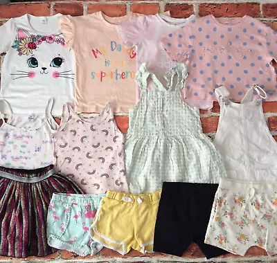 Girls Clothes Bundle 3-4 Years Dress Tops Shorts M&S NEXT Adidas George Etc • £18