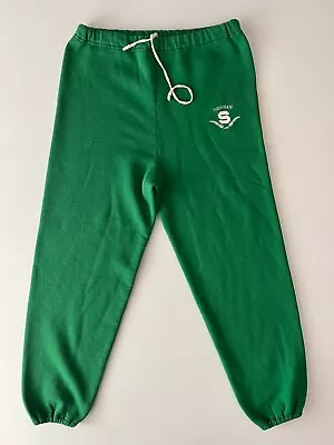 Vintage Michigan State Spartans MSU Russell Athletic Sz XL Sweatpants MADE IN US • $26.95