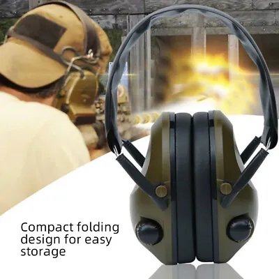 £25.64 • Buy Electronic Ear Defenders Shooting Protector Earmuffs Anti-noise Headset Foldable