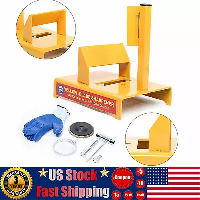 Yellow Hornet Lawn Mower Blade Sharpener Sharpening Tool W/ Sharpener Blade USA • $46.06