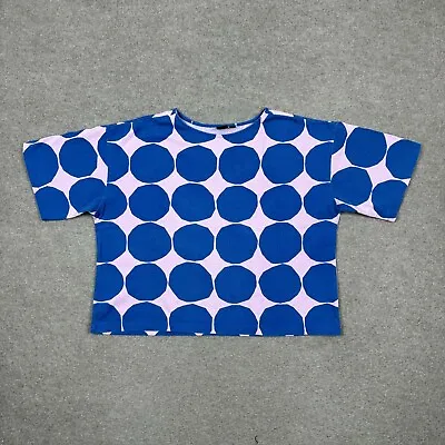Uniqlo X Marimekko T Shirt Womens Size S Multicolor Cropped Boxy Fit Casual Lady • $10.75