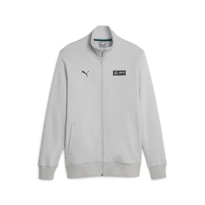 Puma Mapf1 Ess Fleece Jacket Mens Grey Casual Athletic Outerwear 62116302 • $39.99