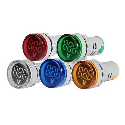 Round 22mm Digital LED DC Panel Voltmeter 6 ~ 100V Voltage Indicator Display • $9.99