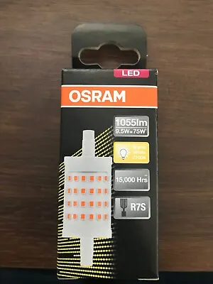 Osram R7s 9.5W = 75W LED Bulb Dimmable (78mm) Warm White 2700K AC32130 • $25.95