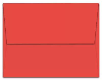 1000 Red A6 Envelopes - 6.5  X 4.75  - Square Flap • $98.94