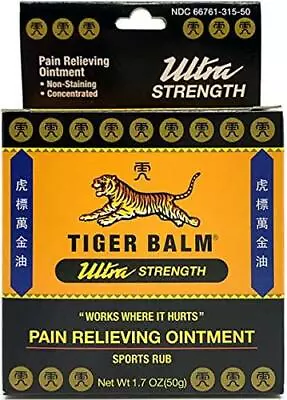 Tiger Balm Pain Relieving Ointment Sports Ultra 50g – Professional Size – • $19.89