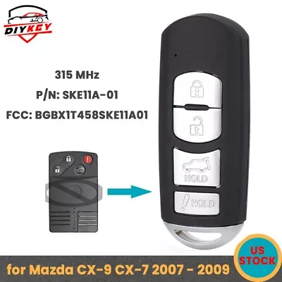 Smart Card Key For Mazda CX-9 CX-7 2007 2008 2009 Remote Fob BGBX1T458SKE11A01 • $69.72