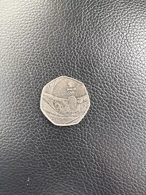 RARE 50 P 2016 Olympic Swimmer Team GB Fifty Pence Coin • £800