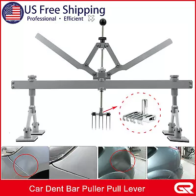 870mm Car Dent Pull Lever Bar Kit 6 Claw Hook Puller Rings Aluminum Auto Body US • $142.99