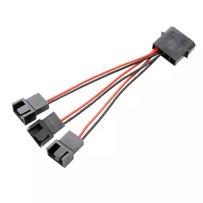 4pin Molex IDE D Port To 4 Pin Small CPU Fan Power Cable 1 To 1/2/3/4 Splitter • £4.93