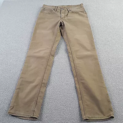 Levi's Chino Trousers Mens W32 L32 Khaki 511 Slim Fit Straight Casual Chinos • £22.94