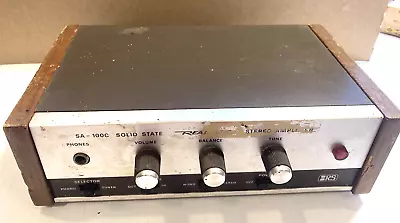 Vintage Stereo Amplifier Solid State Realistic SA-100C  Stereo Music Powers Up • $20