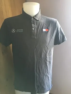 £10.50 • Buy Mercedes Amg Petronas F1 Team Issue Polo Shirt Mens Medium Tommy Hilfiger