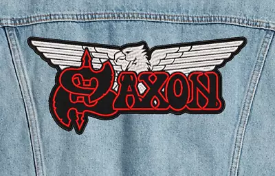 Saxon Back Patch Embroidered Saxon Eagle Logo High-quality Patch USA Seller • $16