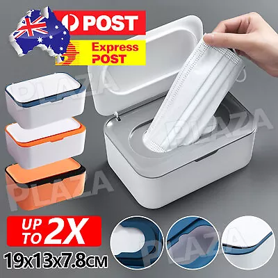 Wipes Dispenser Box Wet Baby Wipes Tissue Storage Case Holder With Lid Supplies • $11.45