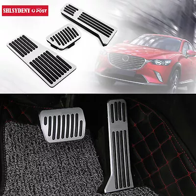 Foot Rest Pedal Pads Fuel Brake Pedal Accessories For Mazda 3 6 CX-3 CX-5 CX-9 • $47.89