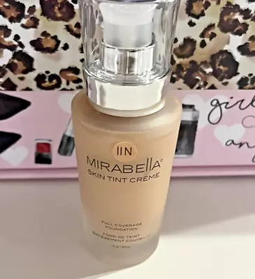 New Mirabella Skin Tint Creme Full Coverage Mineral Based - 11 N - 1 Oz Amazing • $22.99