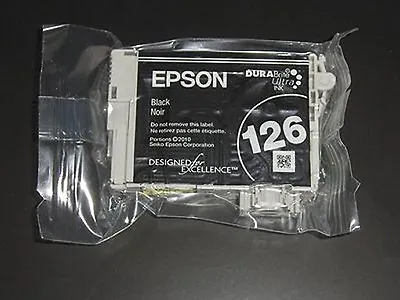 GENUINE Epson Printer Ink 126 T1261 T126120 BLACK WF60 545 630 633 645 840 847 • $19.69