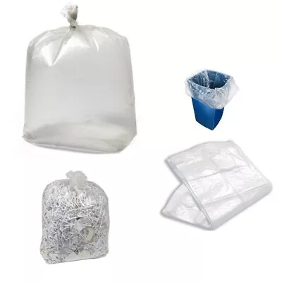 £3.65 • Buy CLEAR BIN BAGS 18x29x39  HEAVY DUTY REFUSE SACKS KITCHEN RUBBISH LINER BAG
