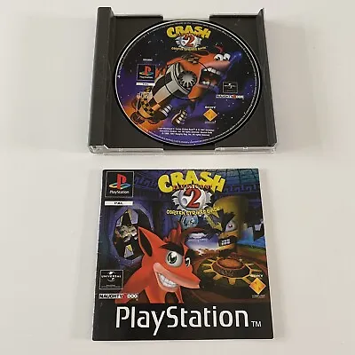 Crash Bandicoot 2 Cortex Strikes Back PS1 PlayStation 1 No Front Inlay PAL • £14