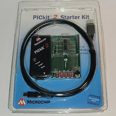 Authentic NOS Microchip Pickit 2 Microcontroller Programmer  Starter Kit   • $89.95