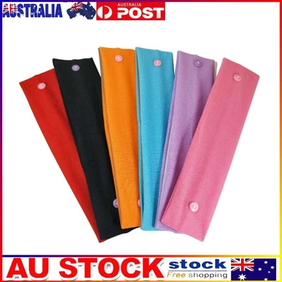 6pcs/set Pure Milk Silk Yoga Button Headband Sports Fitness Elastic Sweatband • $8.69