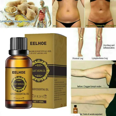 $6.45 • Buy Belly Drainage Ginger Oil Natural Therapy Lymphatic Drainage Massage	Essence