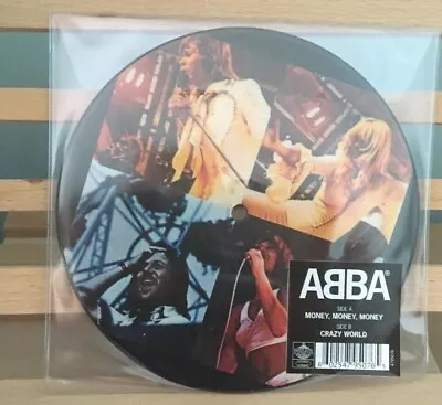 ABBA – Money Money Money / Crazy World 7  Picture Disc 2016 New • £36.99