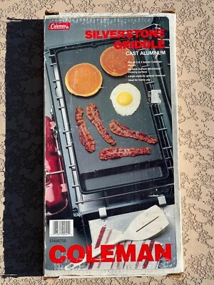 $59.99 • Buy Vintage Coleman Silverstone Aluminum Griddle In Box 1988-nos