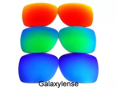 Galaxy Replacement Lenses For Oakley Deviation Blue/Green/Red Polarized 3Pairs • £17.54