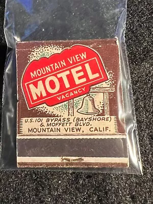 Vintage Matchbook - Mountain View Motel - Mountain View Ca - Unstruck! • $9.99