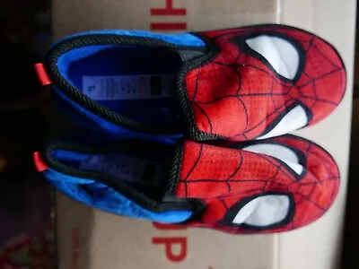 Tu 'Spiderman' Slippers Size UK2 Marvel ™ Blue/Red • £2.99