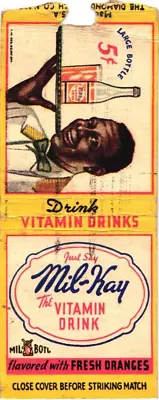 Just Say Mil-Kay The Vitamin Drink Drink Vitamin Drinks Vintage Matchbook Cover • $9.99