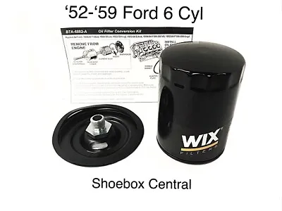 $39.50 • Buy 1952-1959 Ford 6 Cylinder Spin On Oil Filter Conversion Kit