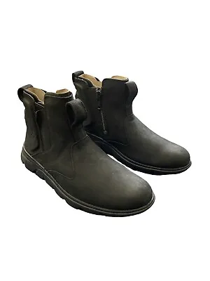 Timberland Eagle Bay Leather Chelsea Boot Black  Mens Sample Size 9 Nice New • $134.99