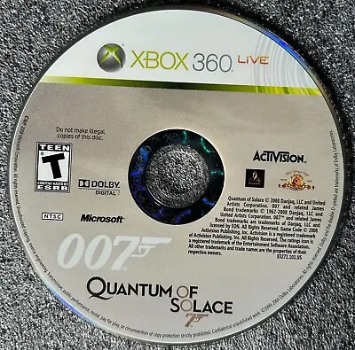 James Bond 007: Quantum Of Solace (Microsoft Xbox 360 2008) - Disc Only • $2