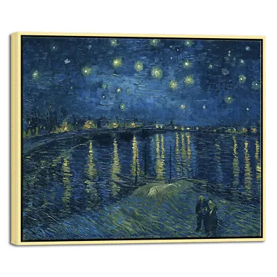 Canvas Print Van Gogh Painting Wall Art Home Decor Starry Night Over The Rhone • $11.99