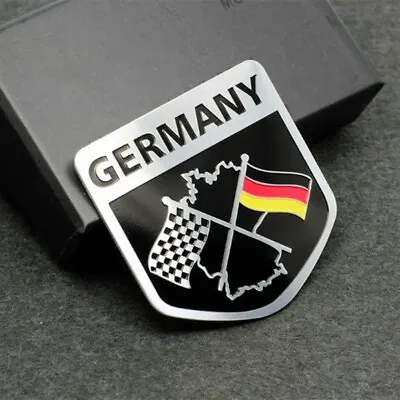 German Germany Flag Shield Metal Emblem Car Auto Badge Decal Sticker Accessories • $1.61