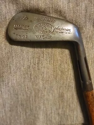 1918 Antique Wood Shaft Macgregor Accurate Superior Slot Hosel Mashie 37 Inches • $59.99