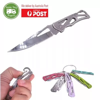 Small Mini Stainless Steel Folding Pocket Knife Keychain Blade Outdoor Survival  • $8.99