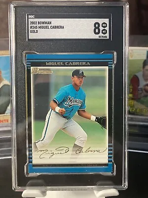 2002 Bowman Gold  MIGUEL CABRERA #245  Florida Marlins • $39.99