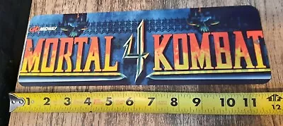 Mortal Kombat 4 Classic Arcade Marquee Banner 4x12 Metal Wall Sign • $19.95