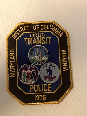 $2 • Buy Virginia  Police - DC/MD/VA Metro Transit Police 1976  VA   Police Patch